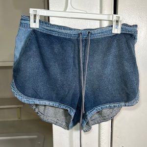 BDG Denim/ Sweat Drawstring Shorts | Size M